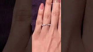 💍 Bubble Ring, Moissanite Wedding Ring Rose Gold Ring Stacking Ring Minimalist Ring Matching Band🧿