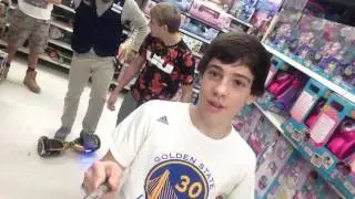 Riding Hover Boards In Walmart