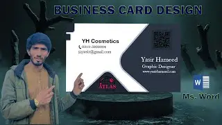 MS Word Visiting Card  (Printable Professional Business Card Design in MS Word)