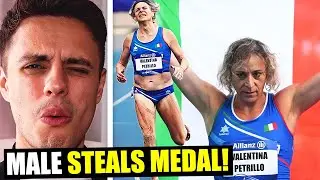 Trans WoMAN STEALS Bronze Medal From FEMALE Athletes In 400m Race!