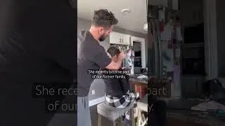 Dad slays daughter&rsquo;s hair for first dance competition. #hairstyle #girldad #fostercare #adoption