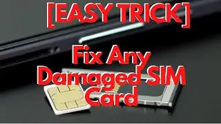 How to Repair and Reuse Any Damaged SIM card