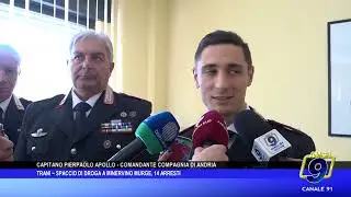 Trani - Spaccio di droga a Minervino Murge, 14 arresti