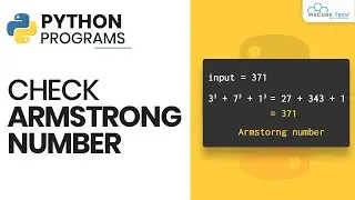 Python Program to Check If the Number is Armstrong or Not?