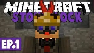 Minecraft StoneBlock - Getting Started In A Cave? #1 [Modded Questing Survival]