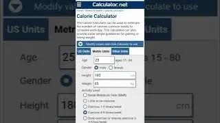 Calories Calculator #mindfullife #calories #weightloss #weightgain