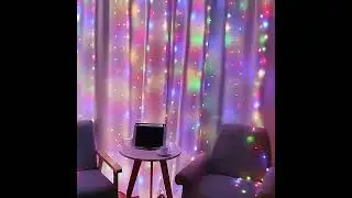 Christmas Lights LED Fairy String Curtain Lights 8 Mode Remote USB