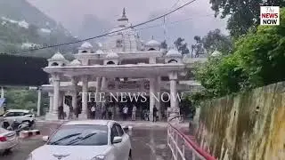 Rain starts in Katra, Mata Vaishno Devi Yatra remains suspended for 4th day in a row.