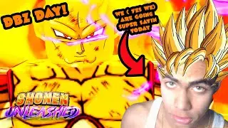 DBZ DAY! WE PLAYING THE DRAGON BALL CHARACTERS IN SHONEN UNLEASHED!