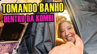 TOMEI BANHO dentro do CARRO com o MELHOR BOX para KOMBI MOTORHOME