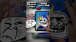 iphone 16 pro max VS ipad pro M4 epic tech battle!#shorts 🔥👀