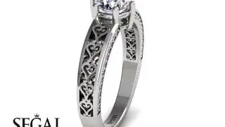 Caroline Unique Engagement Ring Segal Jewelry