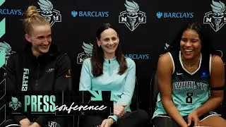 Sandy Brondello, Leonie Fiebich, and Nyara Sabally Press Conference | Liberty vs. Mystics