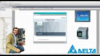 02- HMI Delta with PLC Siemens LOGO