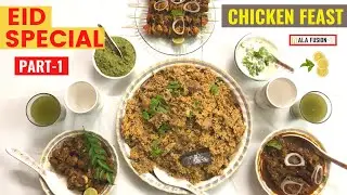Eid Special Feast - Part 1 - Chicken Biryani / Chicken Garlic Gravy | Ala Fusion