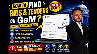 How to Find Bids or Tender  on GeM Portal ? New Update .