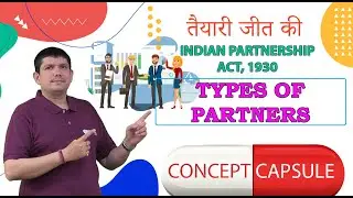 Types of Partners  - Indian Partnership Act 1932 - CA Foundation
