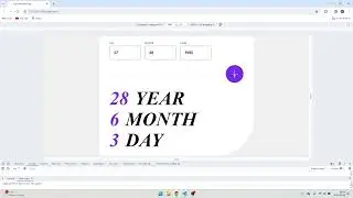 Age calculator app | HTML5 & CSS3 & JS