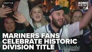 Mariners fans erupt as Seattle wins first AL West title in 24 Years