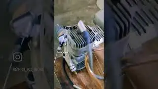 Os 95 ax 2 nitro to gas conversion #nitro to gas converted #airplane #diy #aeroplane #4strokeengine