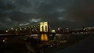 New York Brooklyn Bridge - Beautiful Storm
