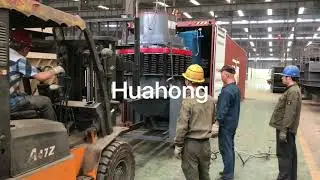 The spring Cone crusher is loading container