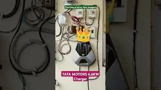 King of all ev charger #tata motors exicom 6.6kw fast charger #ev #tata Nexon
