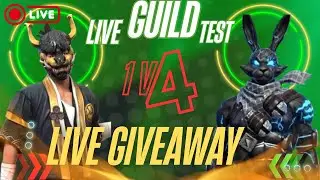 Live guild test live giveaway live redeam code giveaway #livestream #livegiveway #freefirelivestream