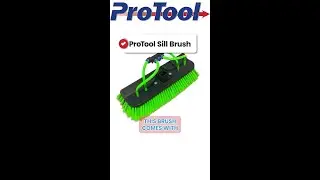 ProTool Brush 12in Sill Brush Green Tri Level