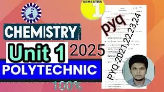 Diploma solutions  pyq applied Chemistry | First sem (Politechnic)