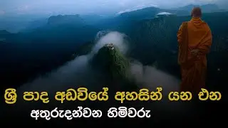 adams peak monk|ශ්‍රී පාද අඩවියේ අහසින් යන එන අතුරුදන්වන හිමිවරු
