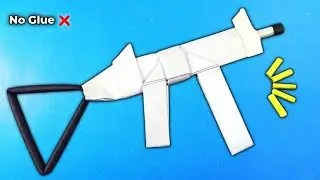 How to make a paper gun | paper UMP gun | how to make gun with paper without glue
