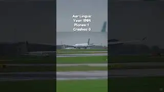 Aer Lingus Then vs now #aviation #pilot #avgeek #planes #aerlingus #edit #shorts #crash