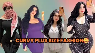 Most Beautiful Curvy Arabic Models 2025 | Luxury Plus Size Fashion