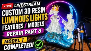 Master Jeffrey Henderson is live (Custom 3D Resin Luminous Lights Features Models Repair) Part 8