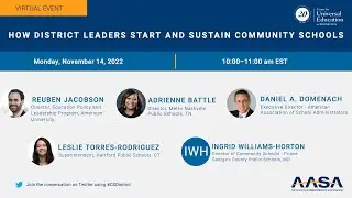 How district leaders start and sustain community schools