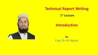 Technical Report Writing (Lecture 1)