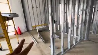 How to do metal stud walls, install metal door frames, headers, hat channels, electrical & plumbing