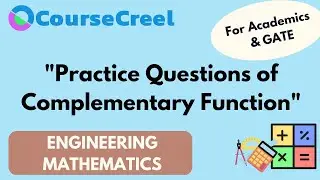 Practice Questions || Complementary Function || Engineering Mathematics || GATE