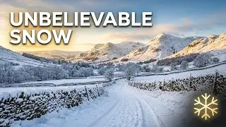 Driving in Snow in Peak District | Peaceful UK Winter Drive (Hindi Travel)