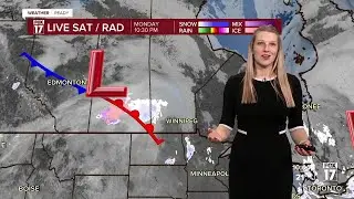 Monday Night Forecast: Snow ends, cold and breezy