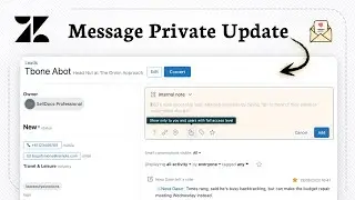 Как отправить внутреннее сообщение в Zendesk (командное оповещение)