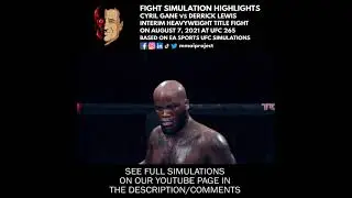 #UFC265 #cyrilgane vs #derricklewis Fight Simulation Highlight August 7, 2021 #shorts #ufchouston
