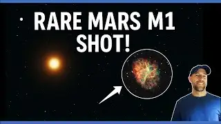 Rare Cosmic Line-Up: Mars Meets the Crab Nebula (M1) — A Stunning Deep-Sky Capture from the City