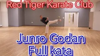 Junro Godan Full Kata (slow) - Red Tiger Karate Club