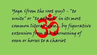 The REAL meaning of the word YOGA