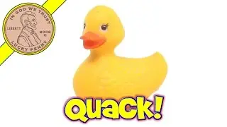 Classic Yellow Rubber Duckie Bath Toy