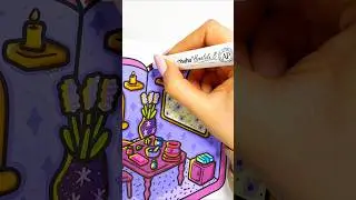 I had so much fun with this coloring book, Cosy Comfy Corners by General Publications #shorts #art