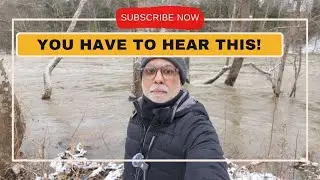 ❄️ Зимний поход в одиночку 🥶 вдоль бурной реки &ndash; это нужно услышать!