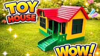 Tiny House, Big Wow! 🤯🏠 | Amazing Handmade Toy House || Crafts With Bilal 